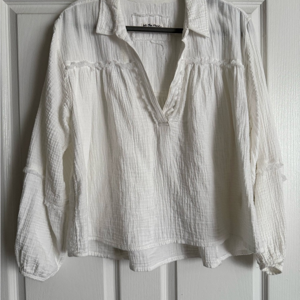 We The Free White Boho Top
